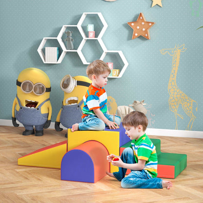 4-piece Padded Foam Blocks Soft Play Set for Toddlers 1-3 Years, Red