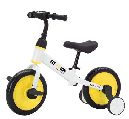 UBRAVOO Fit 'n Joy Beginner Toddler Training Bicycle For Boys Girls Age 2 - 4, 4-in-1 Kids Balance Bike With Pedals & Training Wheels Stabilisers