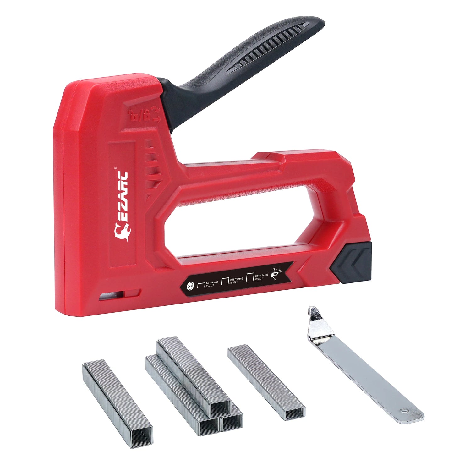 EZARC Hand Staple Gun Kit for Woodworking With 1000 Staples And Staple Remover, Light Duty Stapler And Nail Gun