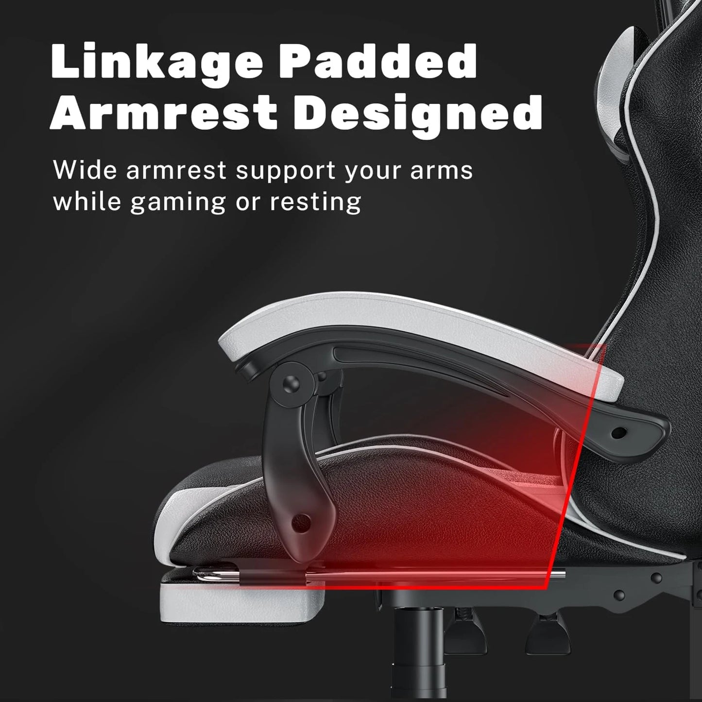 Racing Gaming Chair With Footrest Ergonomic With Lumbar Cushion Headrest Height Adjustable Computer Gamer Chairs