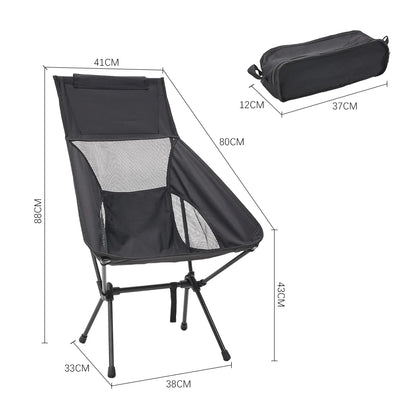 Portable Folding Camping Chair For Camping, Hiking Fishing, Beach Days