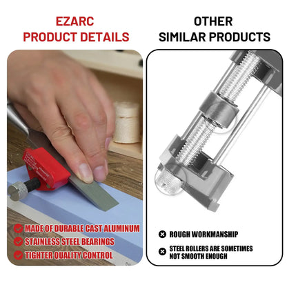 EZARC Honing Guide Chisel Sharpening Jig For Chisels 1/8” to 1-7/8” & Planer Blades 1-3/8” to 3-1/8”, Adjustable Angle Guide Sharpener