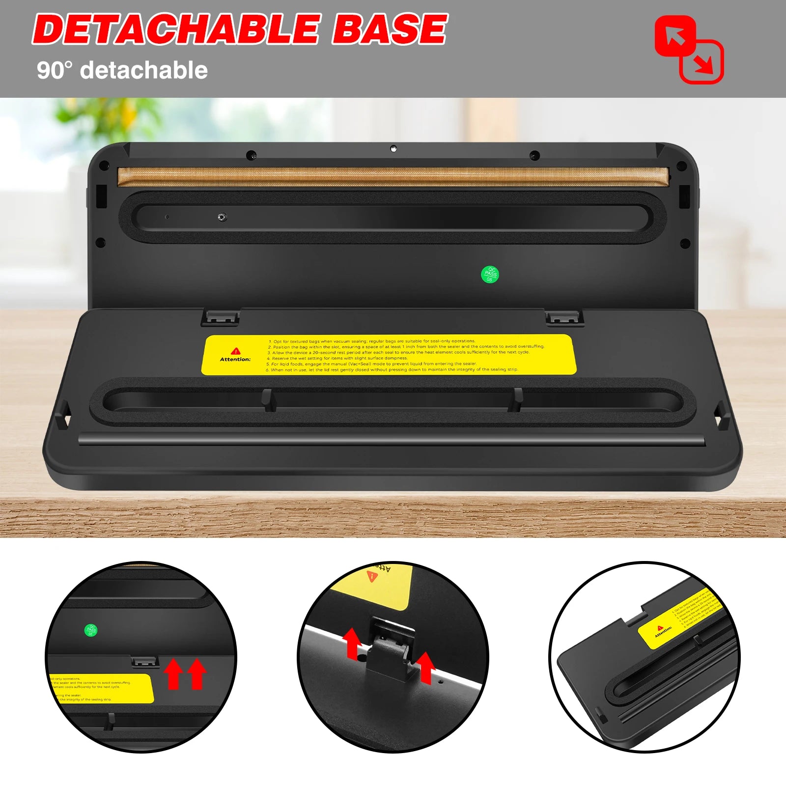 Dayplus Vacuum Sealer Machine Electric Sealing Machine Automatic Food Dry Wet Vaccum Packing Saver with 10 Free Sealing Bags