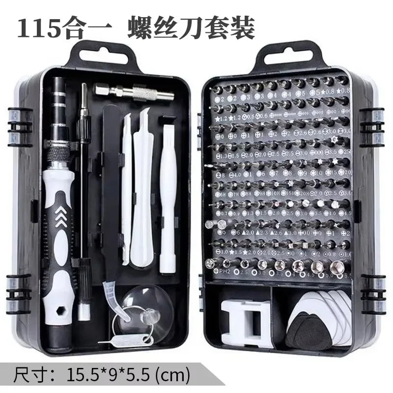 115 in 1 Screwdriver Set Mini Precision Screwdriver Multi Computer PC Mobile Phone Device Repair INSULATED Hand Home Tools