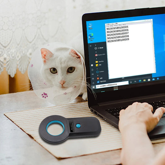 Handheld Animal Pet Microchip Reader EMID FDX-B(ISO11784/85) Animal RFID EMID Reader Pet Chip ID Scanner for Cat Dog Pet Animal