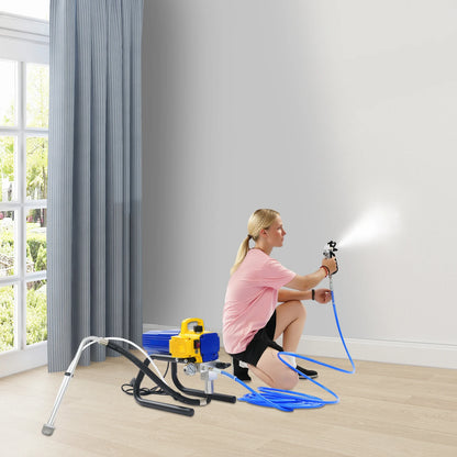 1800W Wall Paint Sprayer, 220V Electric Sprayer With 9M Hose 3600Psi For Wall Interior & Exterior Industrial Painting