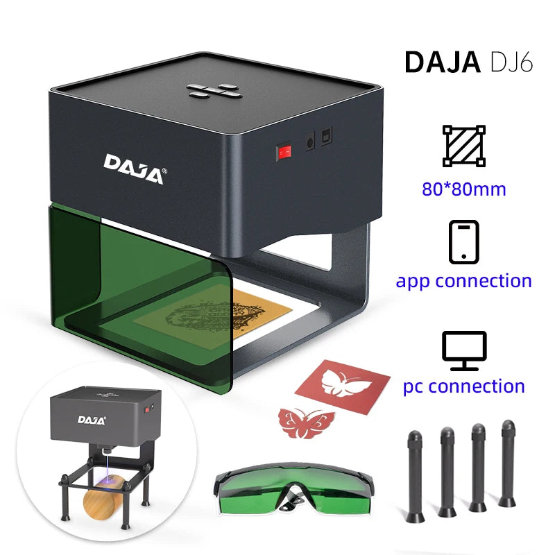 Mini Portable Laser Engraver Diy Bluetooth Machine Painted Dog Tag Paper Leather Wooden Plastic Logo CNC Machine