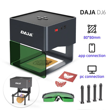 Mini Portable Laser Engraver Diy Bluetooth Machine Painted Dog Tag Paper Leather Wooden Plastic Logo CNC Machine