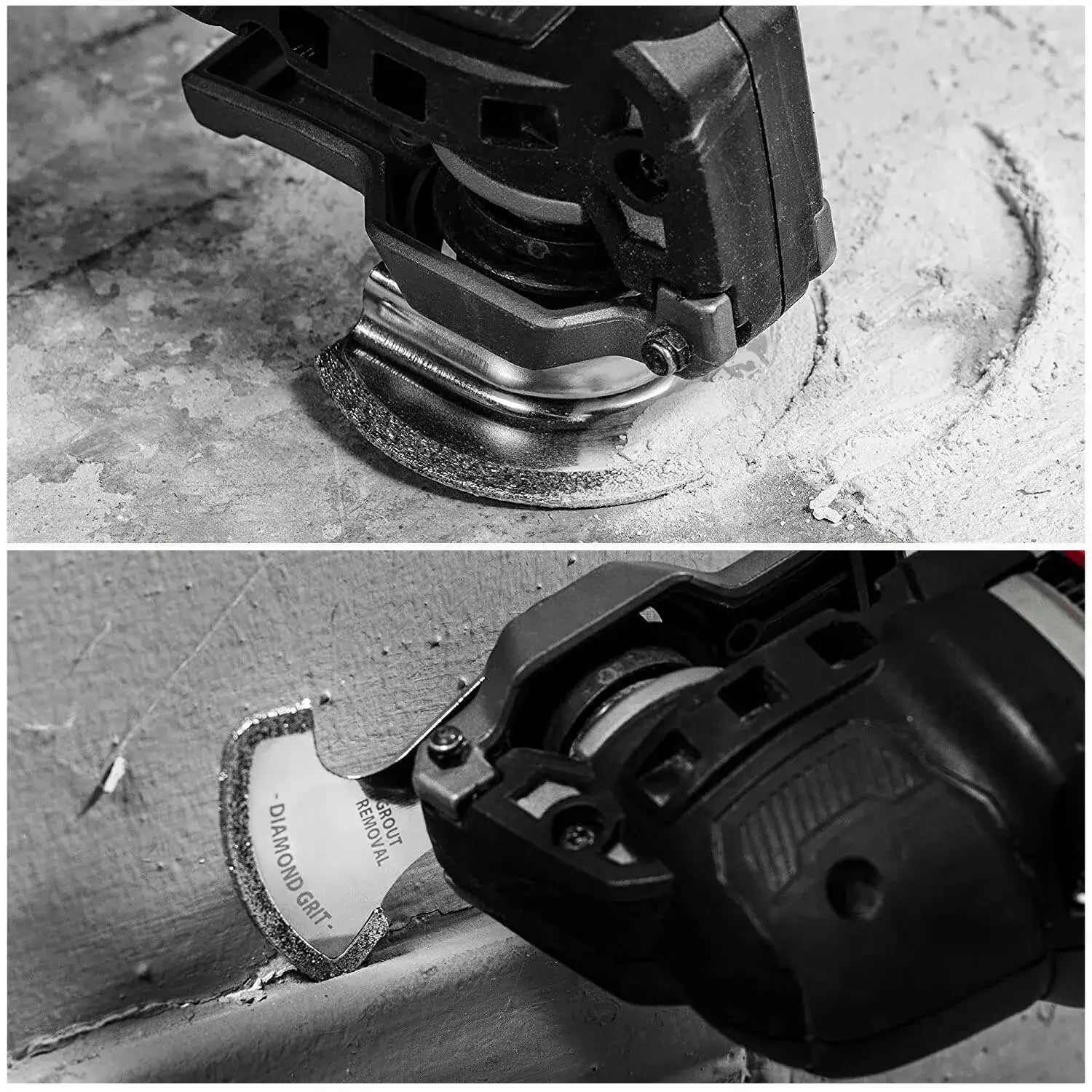 EZARC 4 Piece Diamond Oscillating Multi Tool Blade Set, Mortar Cutting Saw Blades Precise For Grout Removal, Soft Tile Cut