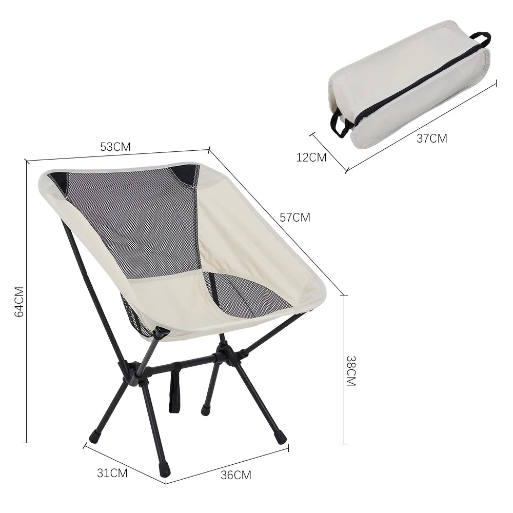 Portable Folding Camping Chair For Camping, Hiking Fishing, Beach Days