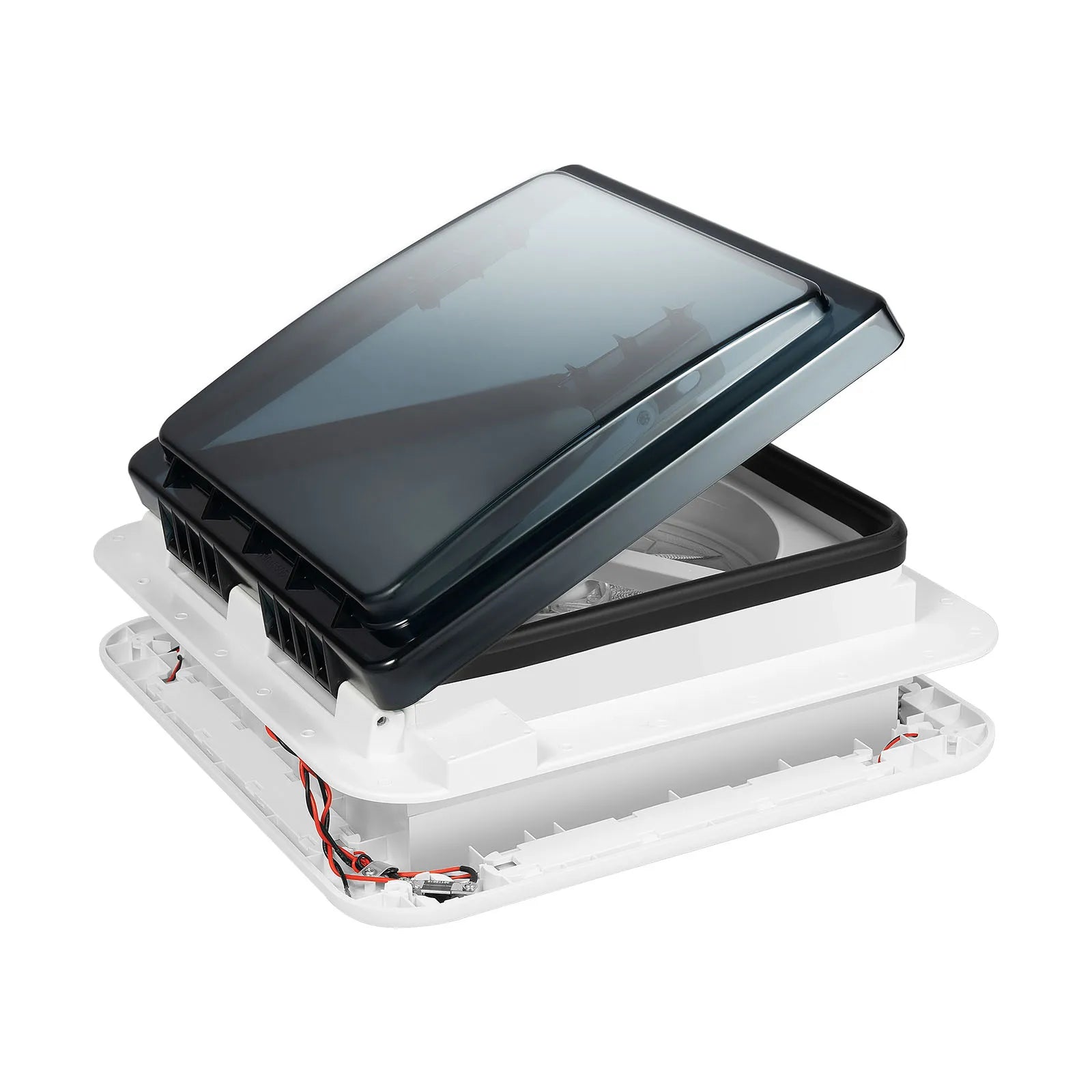 Caravan RV Ventilation Fan With LED Light Camper 12V Vehicle Electric RV Vents Fan IP68 Roof Skylight For Motorhomes