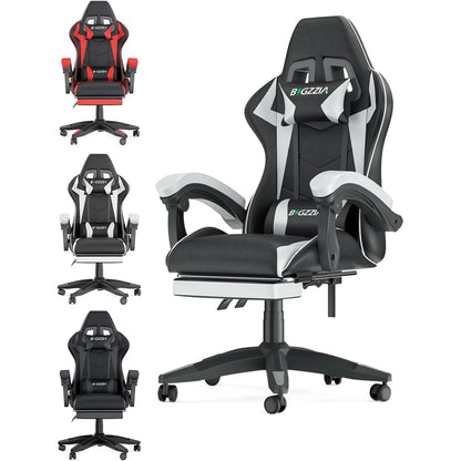 Racing Gaming Chair With Footrest Ergonomic With Lumbar Cushion Headrest Height Adjustable Computer Gamer Chairs