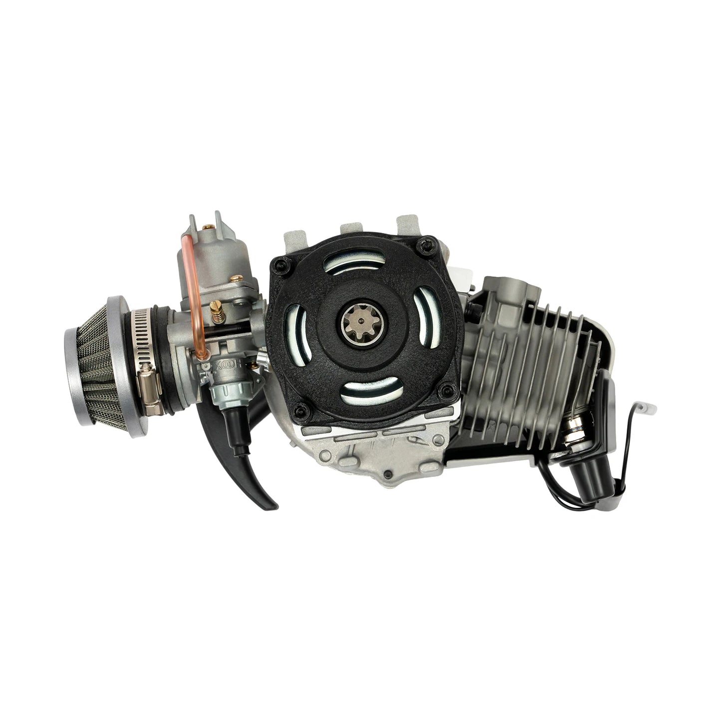 2-Stroke 49Cc Engine Motor Mini Bike Pocket Bike Engine 3HP 12500Rpm Air Cooled Pull Start for Mini Bike Pocket Bike Moped