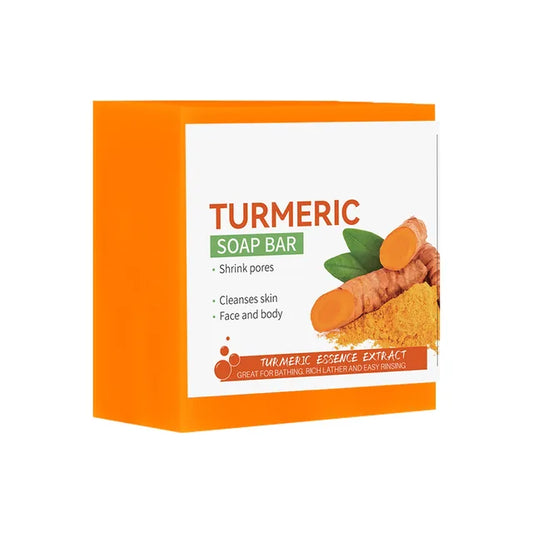 Pack of 2 Handmade Turmeric Face And Body Soap Bar Cleaning Cleansing Block