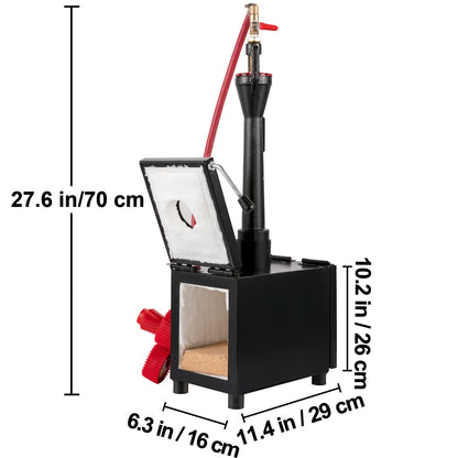 DE Gas Propane Forge round Square Blacksmith Melting Furnace 1/2/3 Burner for Knife & Metal Tool Making Gas Forge Kit