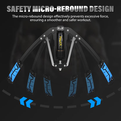 Power Twister, Adjustable Hydraulic Resistance Weight Training Spring Chest Exerciser Expander 10-200Kg, Fitness Arm Exercise Equipment