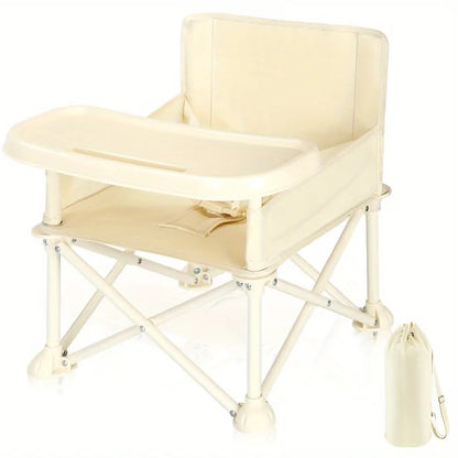 High Chair Booster Seat with Adjustable Footrest and Detachable Cushion for Comfortable Feeding,