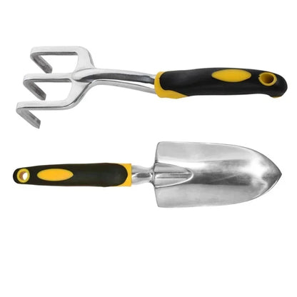 New 4/5Pcs Garden Tool Set Garden Shovel Transplant Trowel Hand Rake Weed Puller Garden Fork Pruning Shear for Planting Weeding