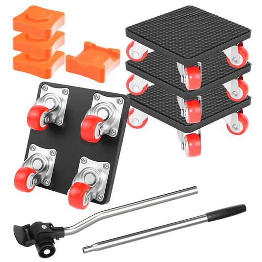 Furniture Transport Roller Set 360 Degree Rotary Wheels, Moving Transport Rollers