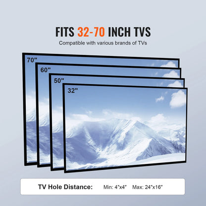 Mobile TV Stand Height Adjustable With Wheels Double Tray For Audio Visual Devices Rolling TV Station