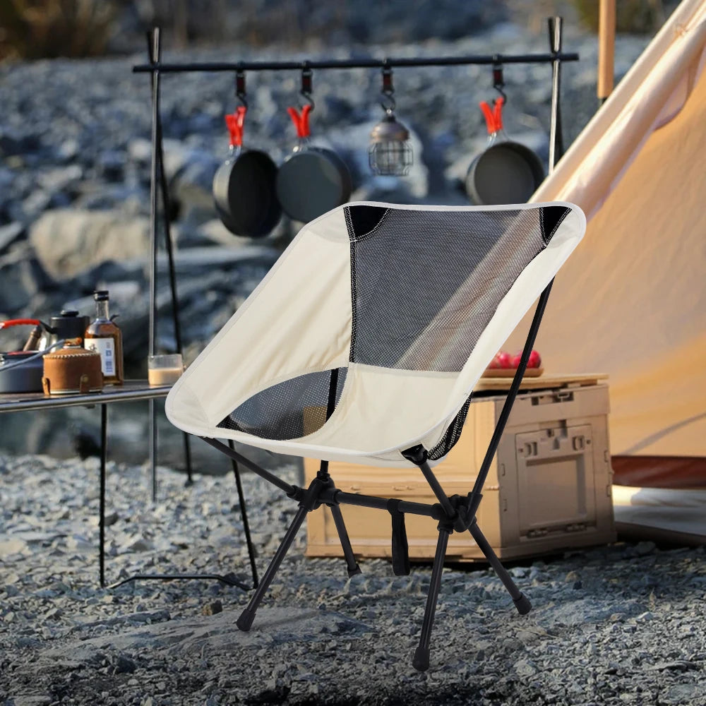 Portable Folding Camping Chair For Camping, Hiking Fishing, Beach Days