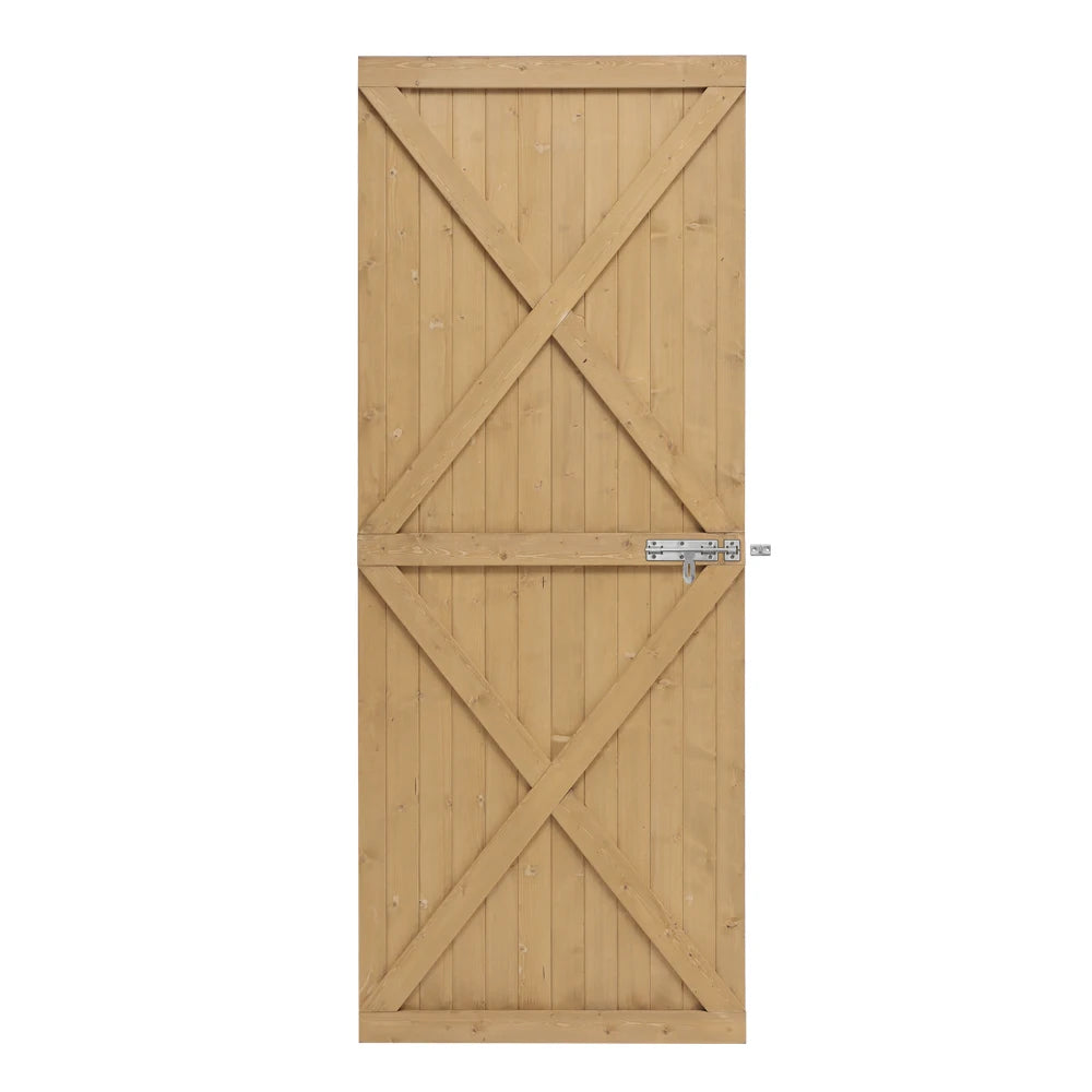 Pine Wood Garden Gate with Latch And Hinges Wooden Security Barrier Fence For Home, Patio Or Outdoor Space