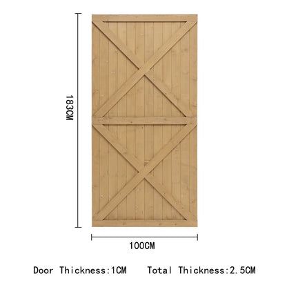Pine Wood Garden Gate with Latch And Hinges Wooden Security Barrier Fence For Home, Patio Or Outdoor Space