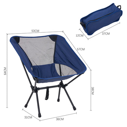 Portable Folding Camping Chair For Camping, Hiking Fishing, Beach Days