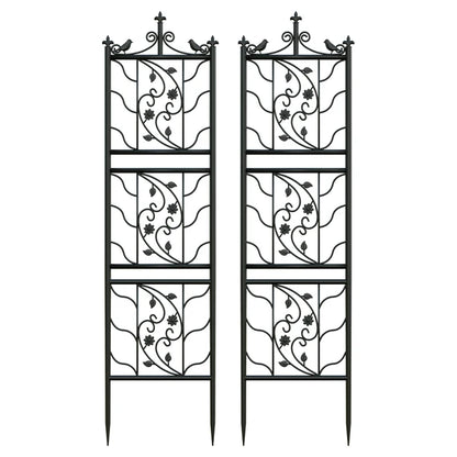 Metal Garden Trellis Tall Plant Climbing Lattice Fence Rustproof for Vegetables Grapes and Flowers