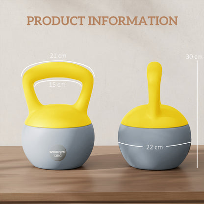 12KG Soft Kettlebell, Kettlebell with Non-Slip Handle for Home Gym, Weight Lifting, Strength Training, 4 Colours Available