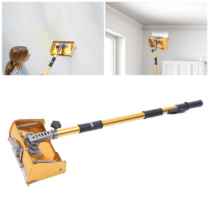 Flat Finishing Box-9 Inch Professional Drywall Flat Finishing Box Gold-Flat Finishing Box with 40 -64 Box Handle - Aluminium Finishing Tool