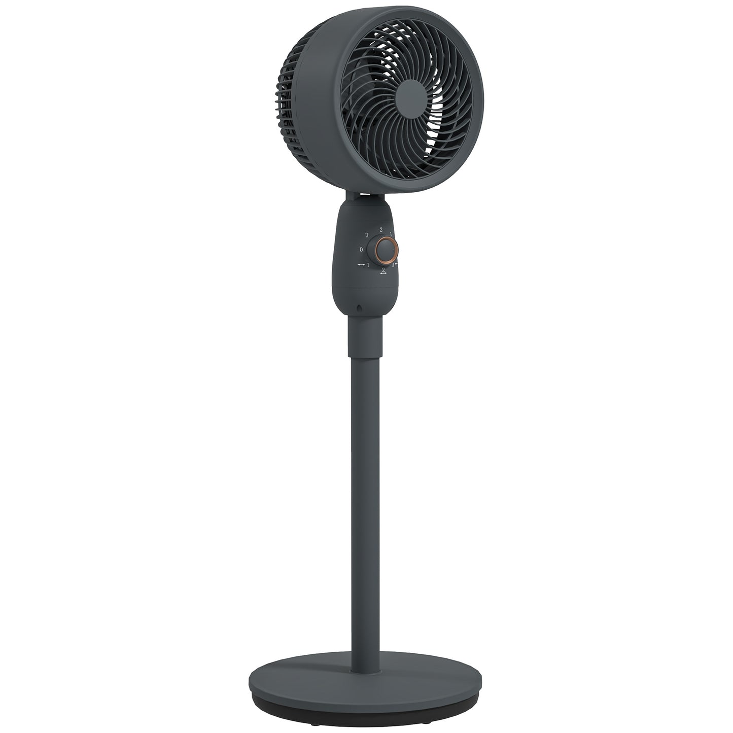Pedestal Fan, Powerful Air Circulator, 12 Inch Floor Standing Fan with 3 Speed Settings, Oscillating Function for Bedroom, Home and Office