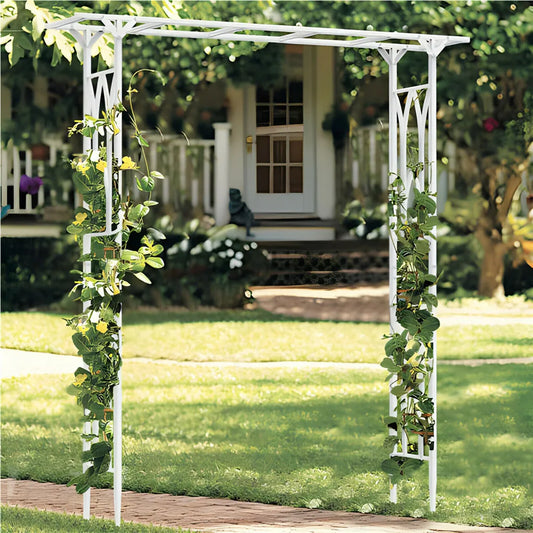 Garden Arch Arbor Arbour Super Strong Metal Wedding Arch Decor Outdoor Pergola Trellis