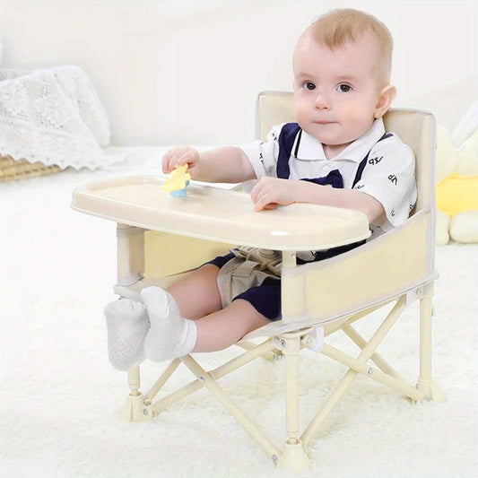 High Chair Booster Seat with Adjustable Footrest and Detachable Cushion for Comfortable Feeding,