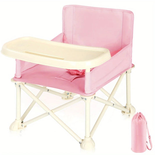 High Chair Booster Seat with Adjustable Footrest and Detachable Cushion for Comfortable Feeding,