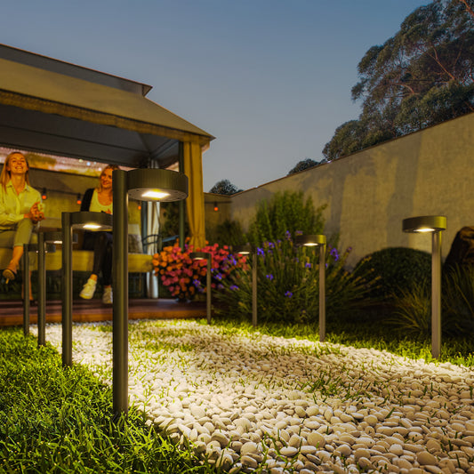 Solar Lights Outdoor Garden Stake 8 Pack Pathway Lighting, Solar Stake Lights W/ Auto On/Off LED, IP44 Waterproof for Path, Patio and Landscape