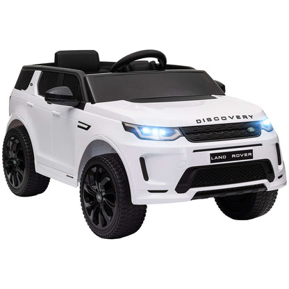 AIYAPLAY Land Rover Discovery Sport Licensed 12V Kids Ride on Car w/ Remote Control, Lights Music Horn, for 3-6 Years Black / White / Pink