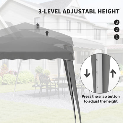 Outsunny 2.5 x 2.5M Pop up Camping Portable Garden Tent - Grey