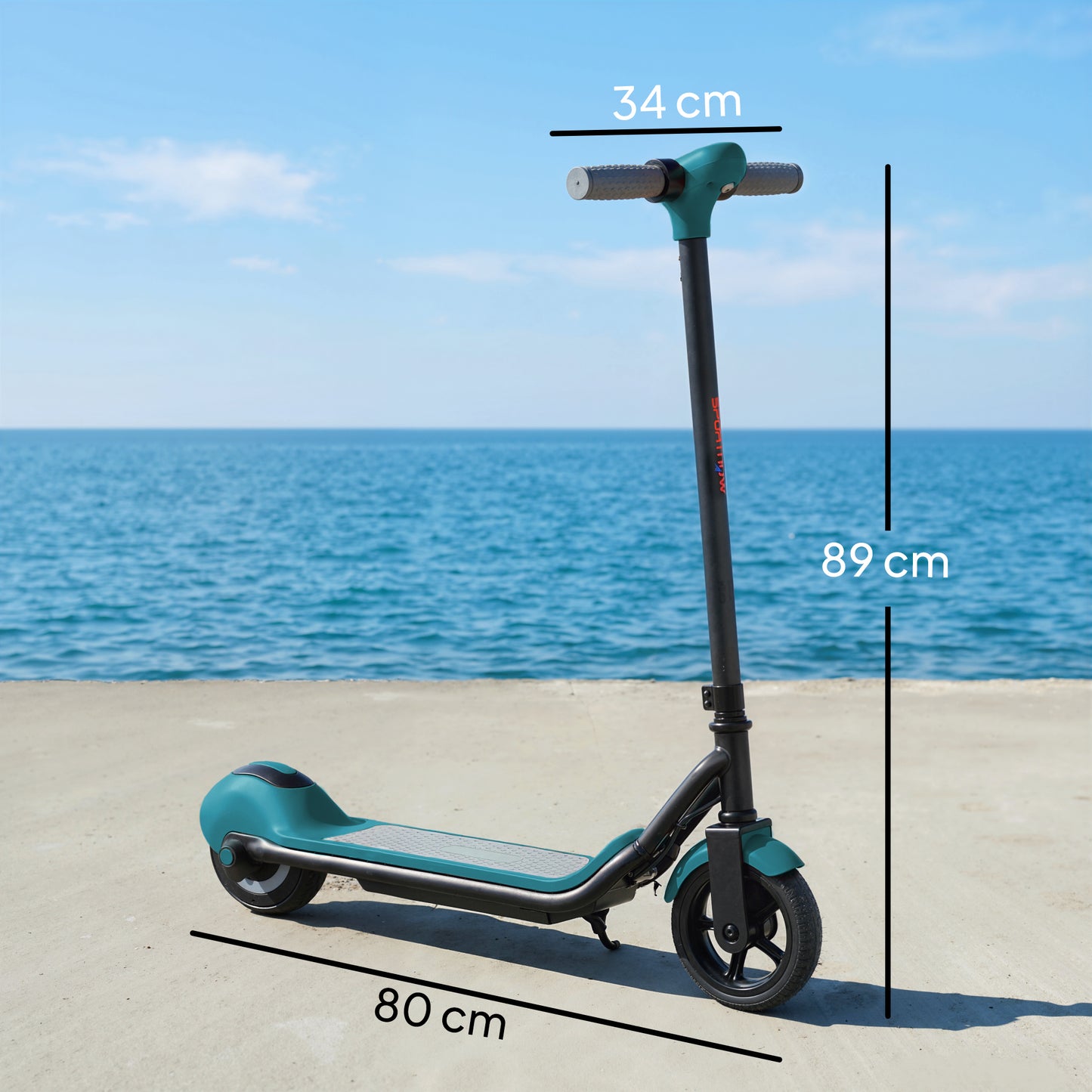 SPORTNOW Electric Scooter for Kids, with LED Display, Green / Black / Pink / Orange