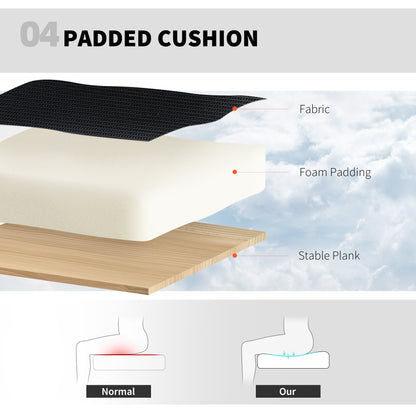 Draughtsman Chair, with Adjustable Lumbar - Black / Charcoal Grey