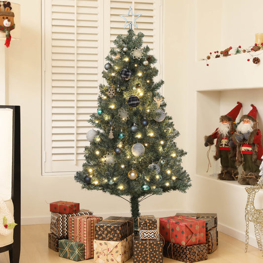 5ft Pre-Lit and Decorated Christmas Tree