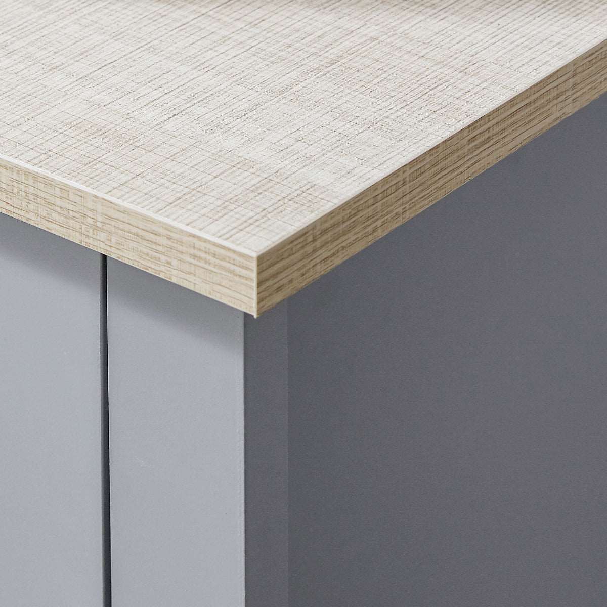 Kleankin Under Sink Cabinet, Bathroom Vanity Unit, Pedestal Under Sink Design, Storage Cupboard with Adjustable Shelf, Grey