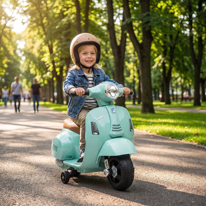 Kids Electric Ride-On Motorcycle | 6V Battery Powered | Green & Pink | 18-36 Months | 3 km/h