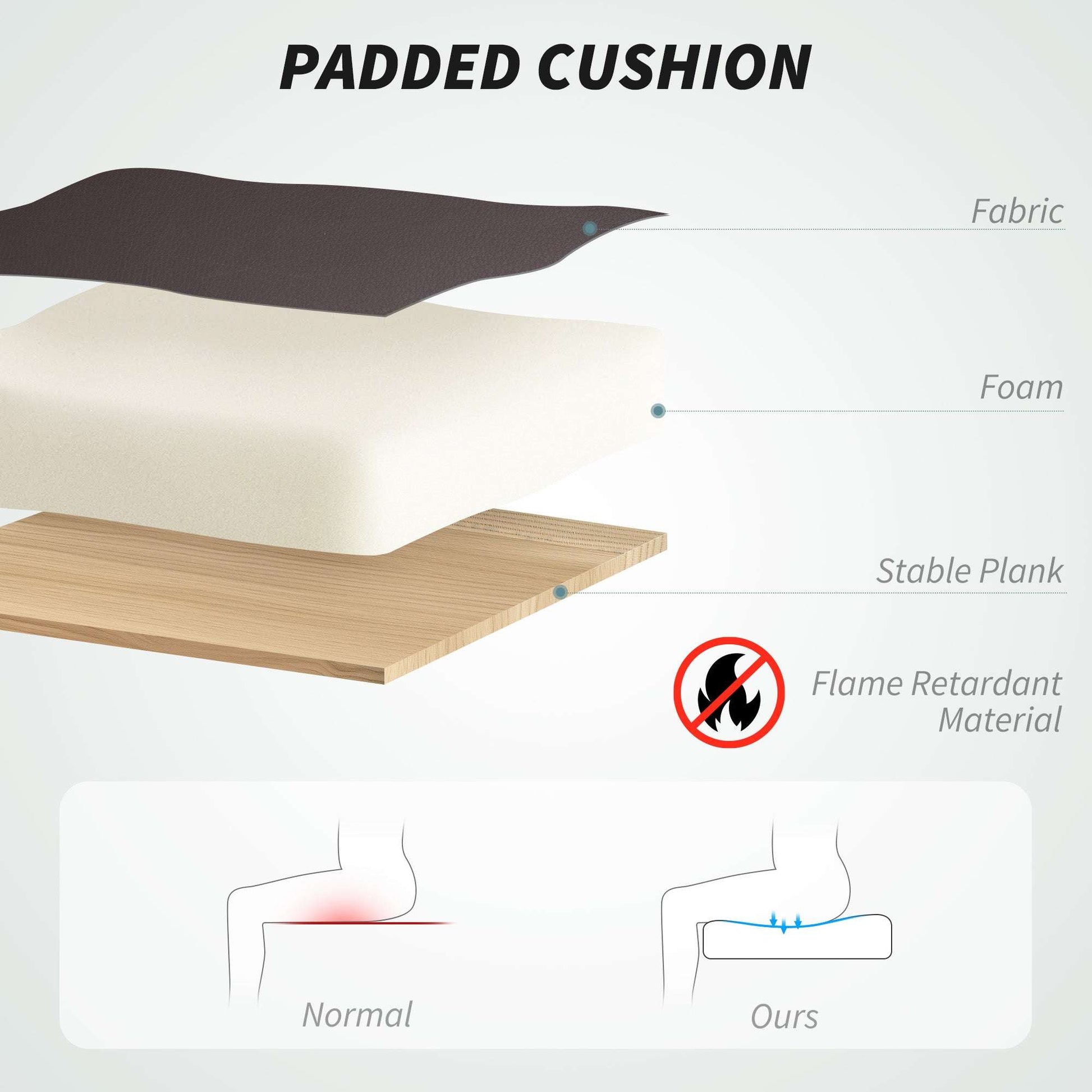 Executive Office Chair with 6-point Massage and Heat - Dark Brown