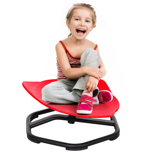AIYAPLAY Spinning Chair Sit and Spin, Coordination & Balance, Sensory Chair for Toddlers 3-6 Years, Red