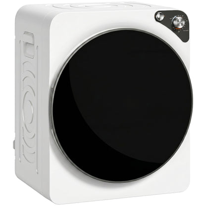 Compact Vented Tumble Dryer | 5kg | 1000W | 5 Drying Modes | Stainless Steel Drum | Stackable | 54dB | White