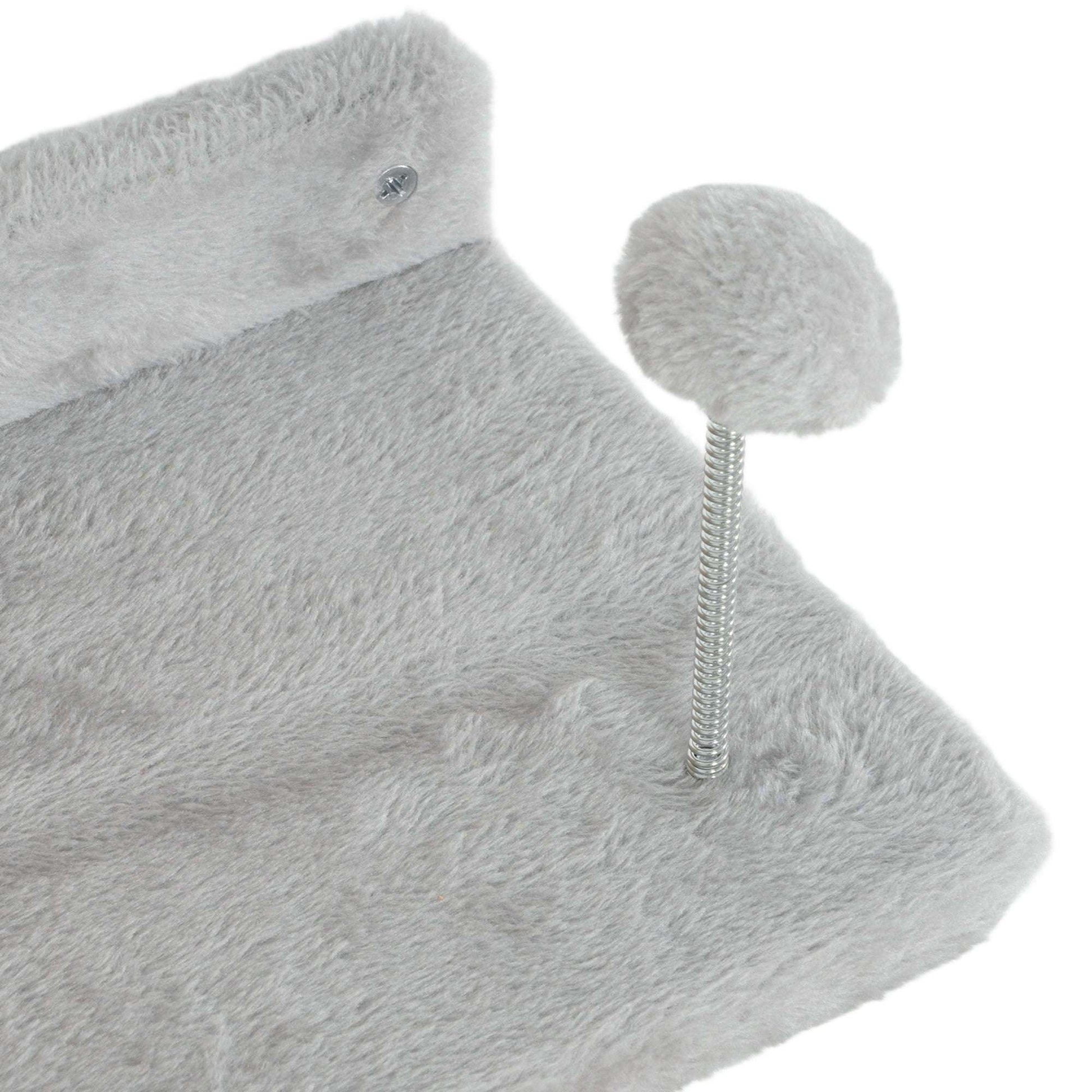 PawHut 4 Piece Cat Wall Shelves W/ Steps, Ladder, Jumping Platforms, Light Grey