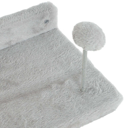 PawHut 4 Piece Cat Wall Shelves W/ Steps, Ladder, Jumping Platforms, Light Grey