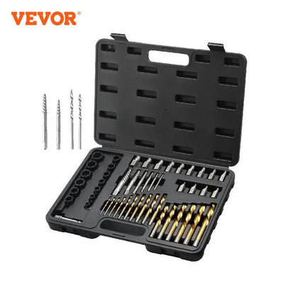 48 Piece Bolt Screw Extractor Set 13 PCS, Bolt Extractor Set 19 PCS Screw Extractors 16 PCS Reverse HSS Drill Bits