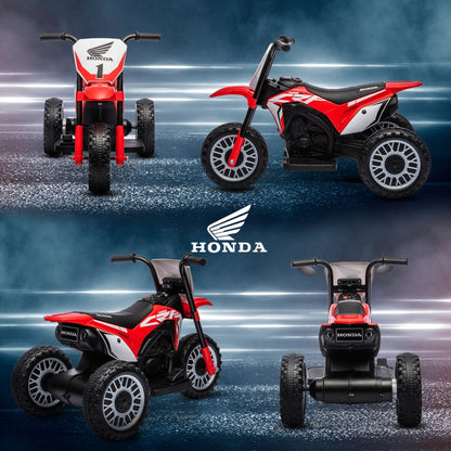 6V Kids Motorbike, Three-Wheel Kids Electric Bike with Horn, Startup Sound for Ages 18-36 Months